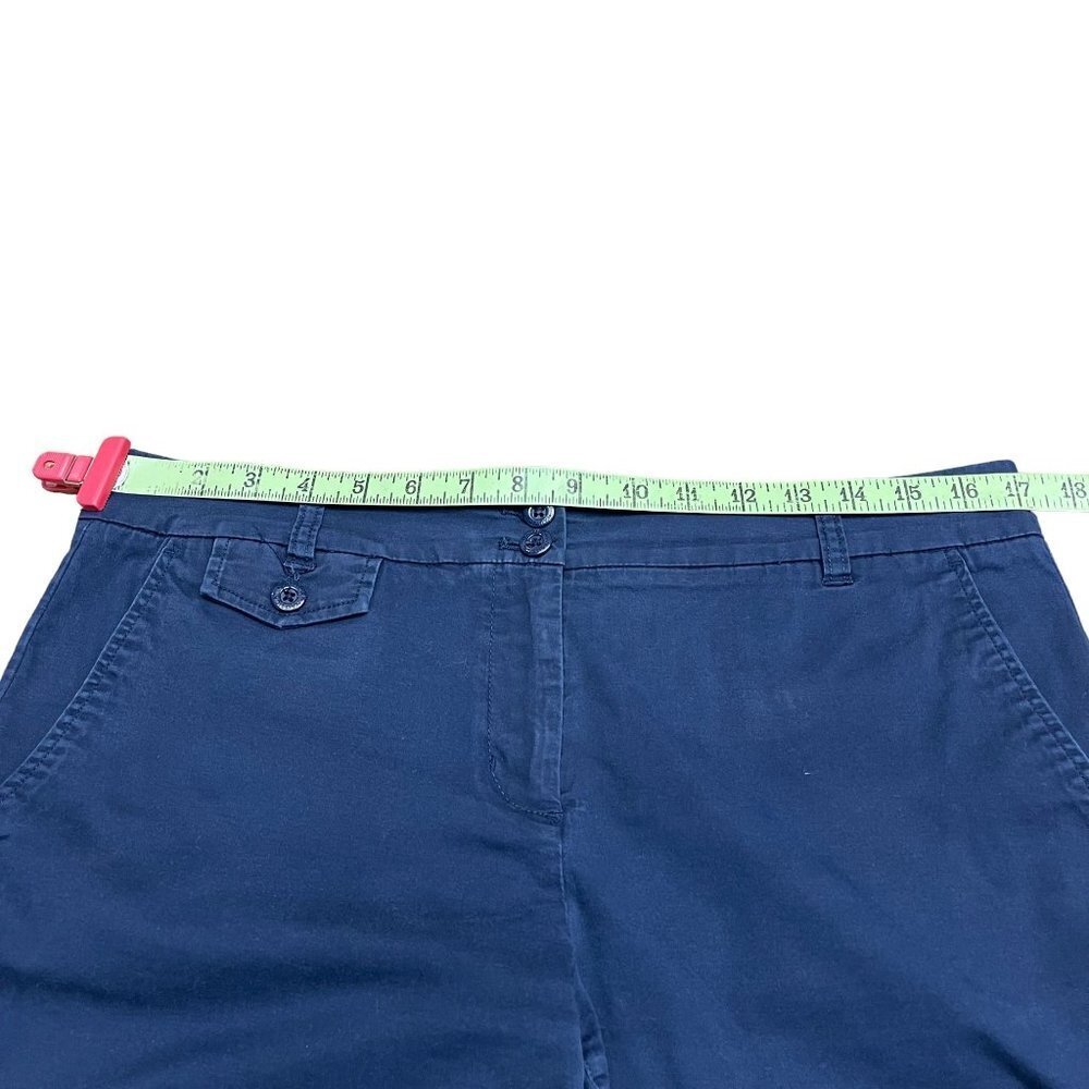 Nautica Women Chino Short Navy Blue Size 8 Summer - Picture 3 of 12